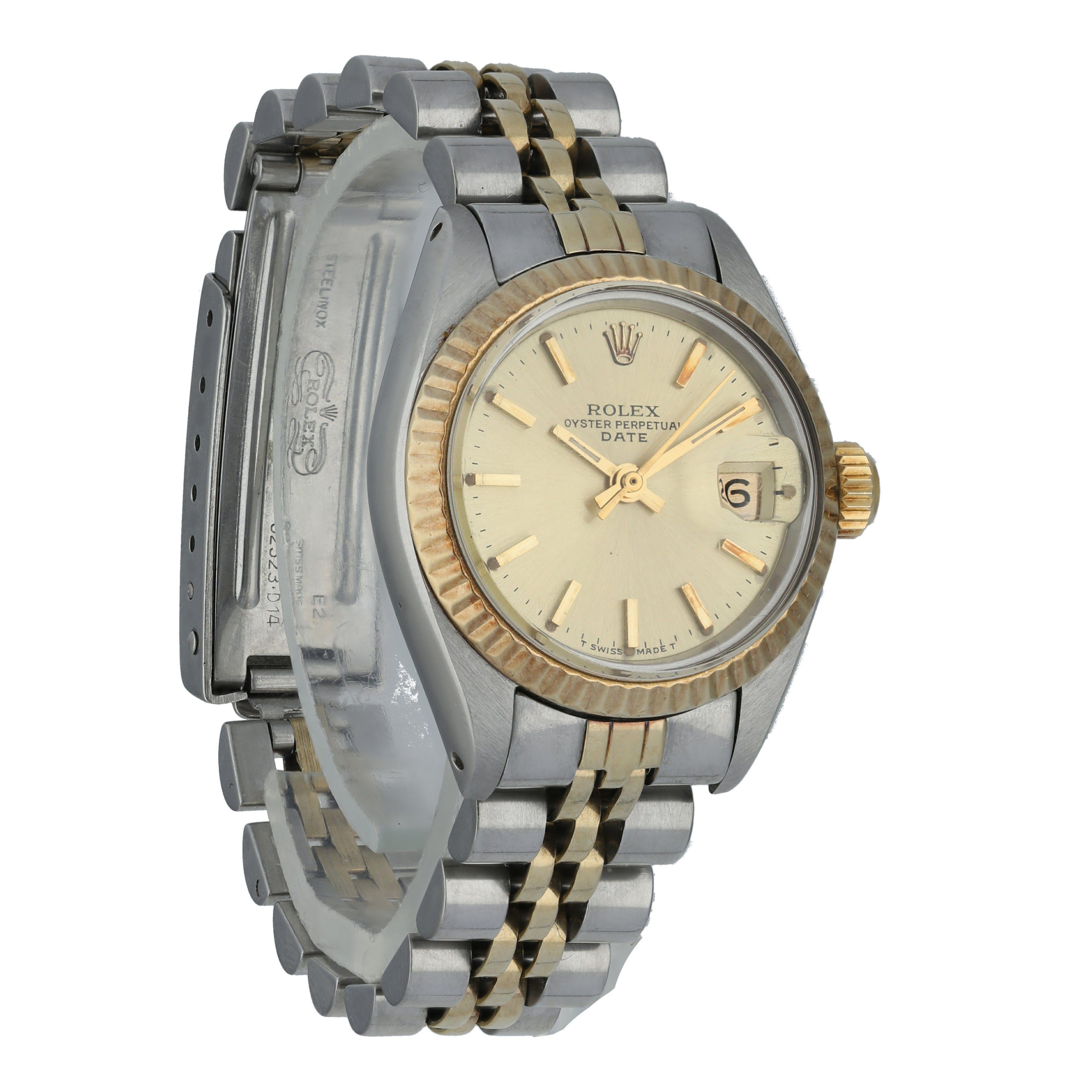 Women's Rolex Oyster Perpetual Date 6917 Ladies Watch For Sale