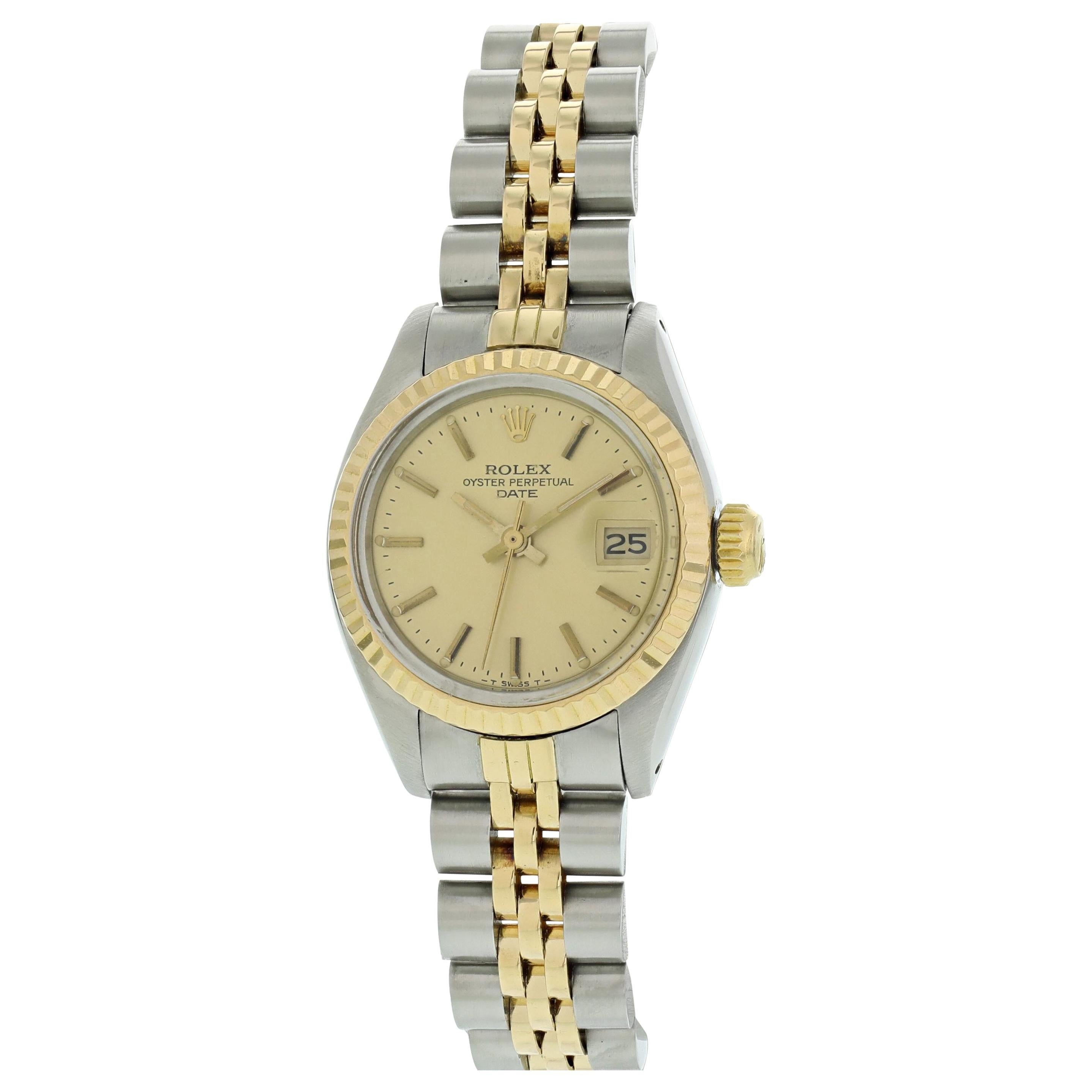 Rolex Oyster Perpetual Date 6917 Ladies Watch For Sale