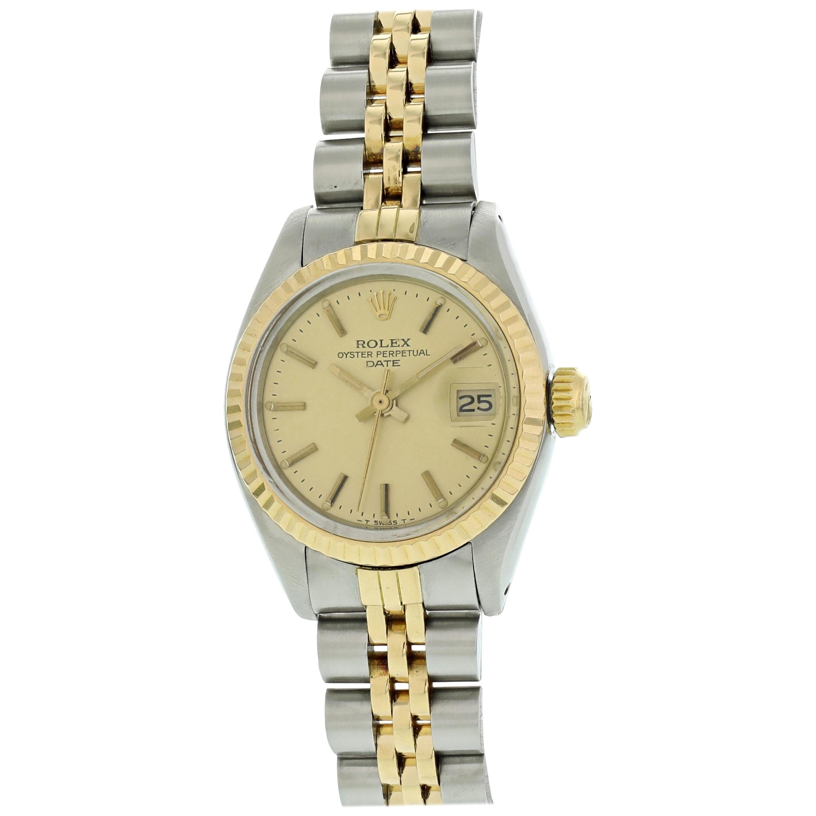 Rolex Oyster Perpetual Date 6917 Ladies Watch For Sale