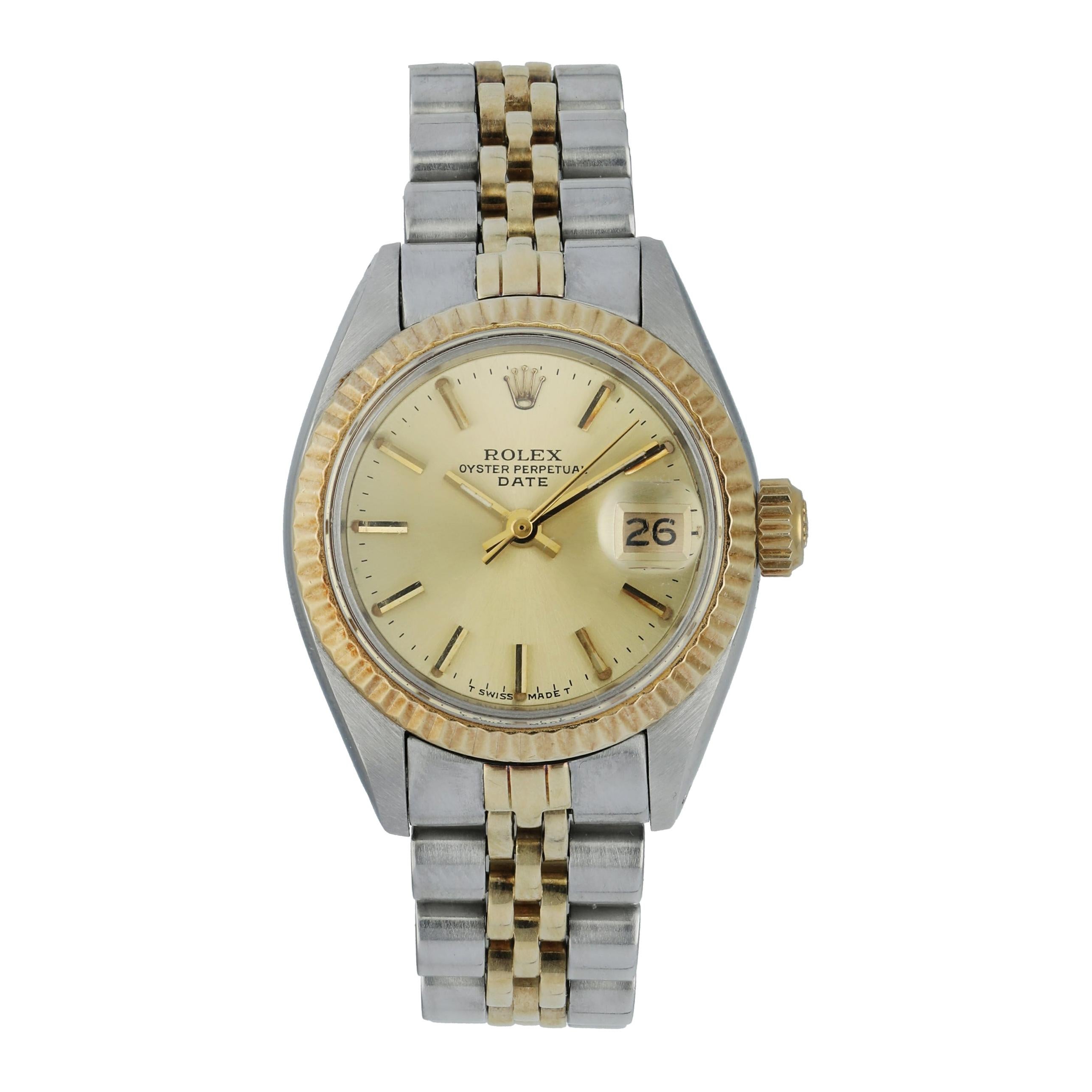 Rolex Oyster Perpetual Date 6917 Ladies Watch For Sale
