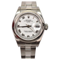 Used Rolex Oyster Perpetual Date 79160 Stainless Steel Women's Wrist Watch