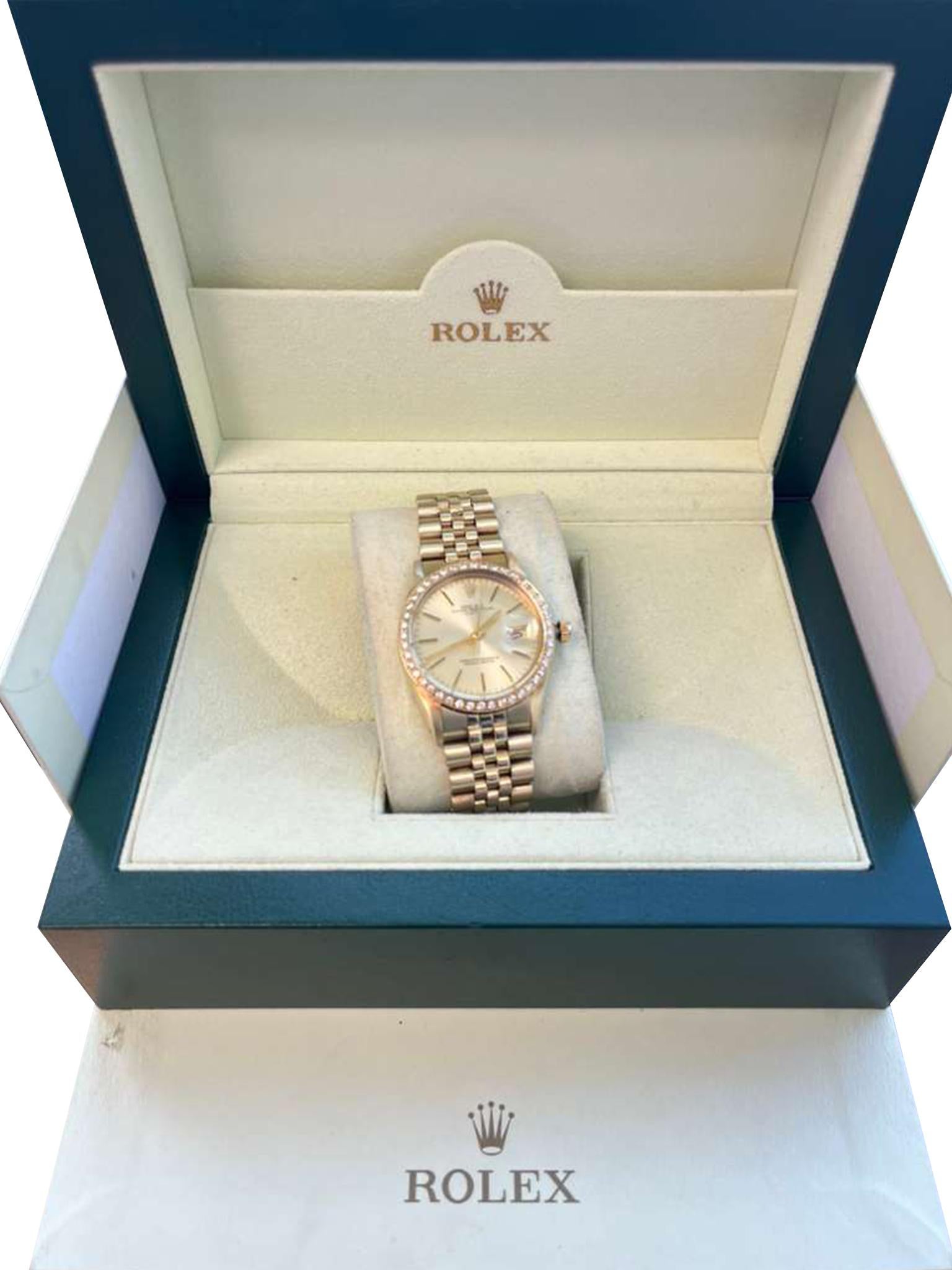 L'orologio Rolex Oyster Perpetual Date 15037 emana l'opulenza e la classe che molti collezionisti di orologi di lusso cercano, pur mantenendo un prezzo competitivo per i Rolex usati. È anche un Rolex incredibilmente versatile, adatto sia a essere