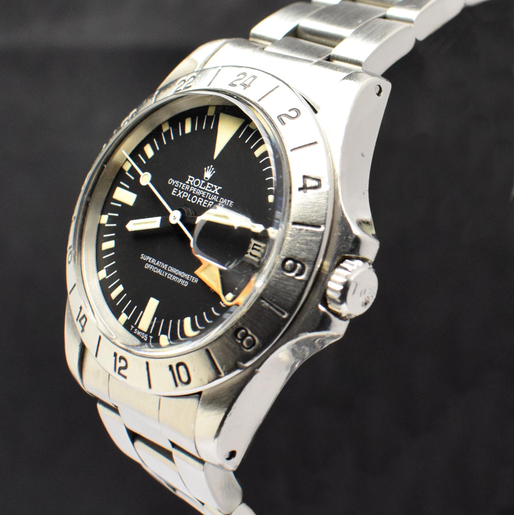 Rolex Oyster Perpetual Date Explorer II Montre automatique en acier 1655, 1972 Unisexe en vente