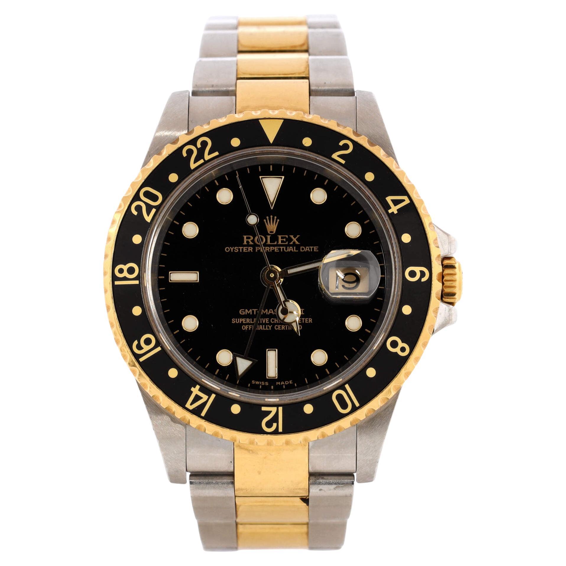 Rolex Oyster Perpetual Date GMT-Master II Automatic Watch Stainless Steel For Sale