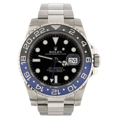 Rolex Oyster Perpetual Date GMT-Master II Batman Automatic Watch Stainless Steel