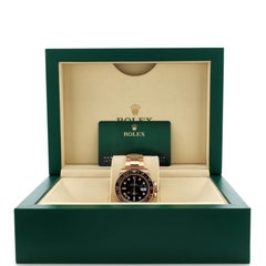 Rolex Oyster Perpetual Date GMT-Master II Rootbeer Automatic Watch Rose Gold