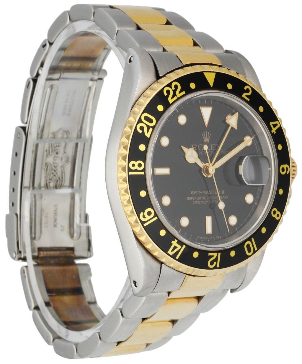 Rolex Oyster Perpetual Date GMT Master ll 16713 Mens Watch In Excellent Condition In Great Neck, NY