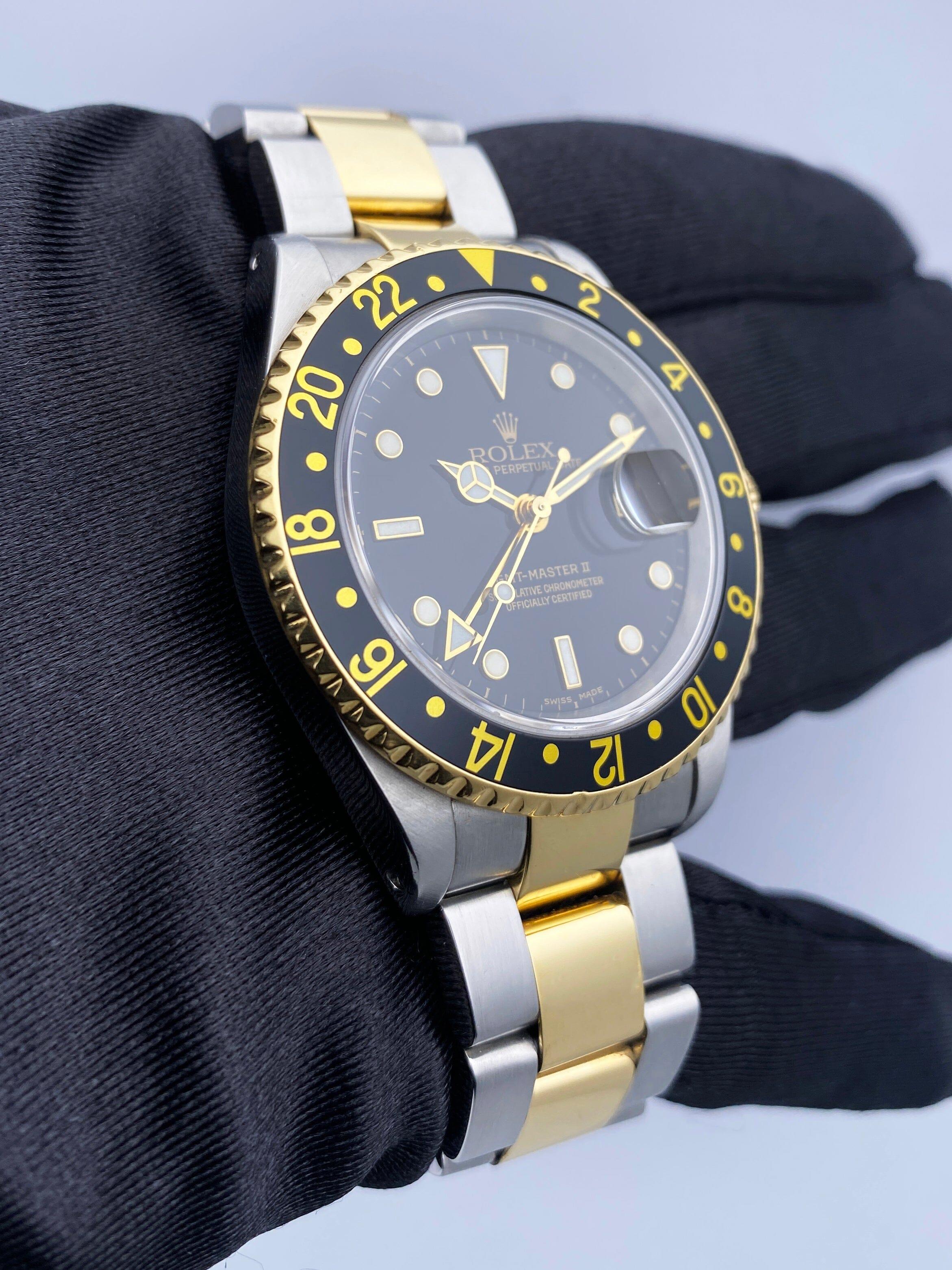 Rolex Oyster Perpetual Date GMT Master ll 16713 Mens Watch For Sale at ...