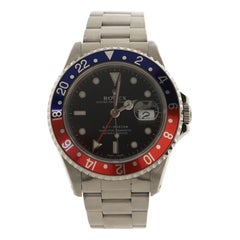 Rolex Oyster Perpetual Date GMT-Master Pepsi Automatic Watch Stainless Steel 40