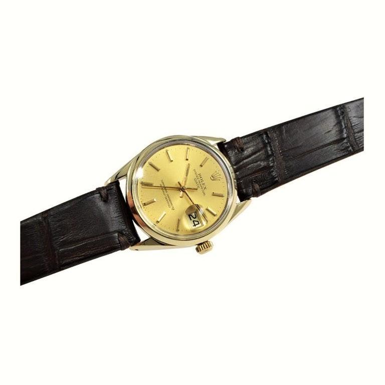 Rolex Oyster Perpetual Date Gold Shell Series in New Condition, circa 1972 1