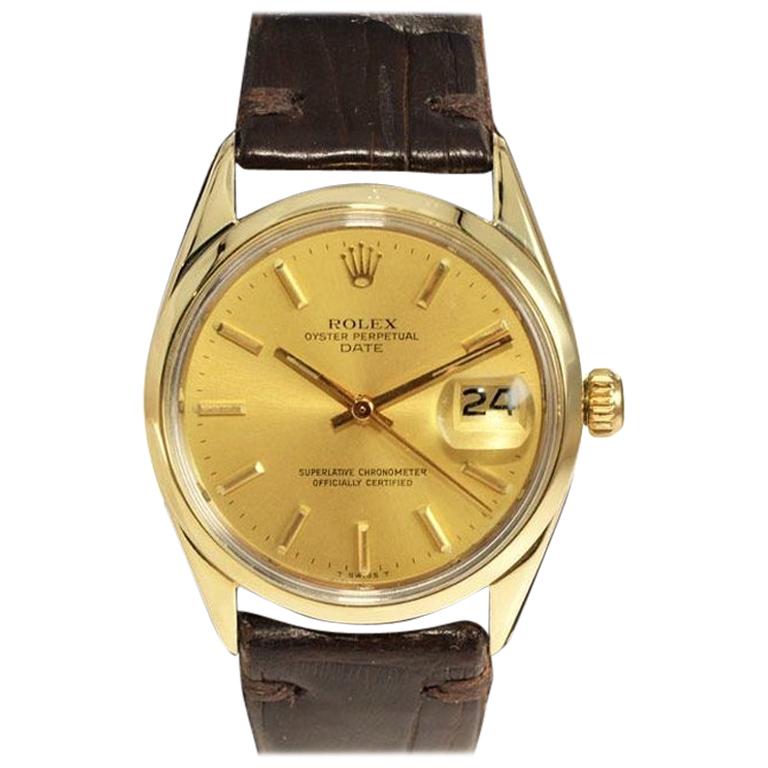 Rolex Oyster Perpetual Date Gold Shell Series in New Condition, circa 1972
