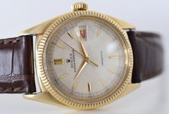 Rolex Oyster Perpetual Date Ovettone 6305/1 14K Gold Roulette Date