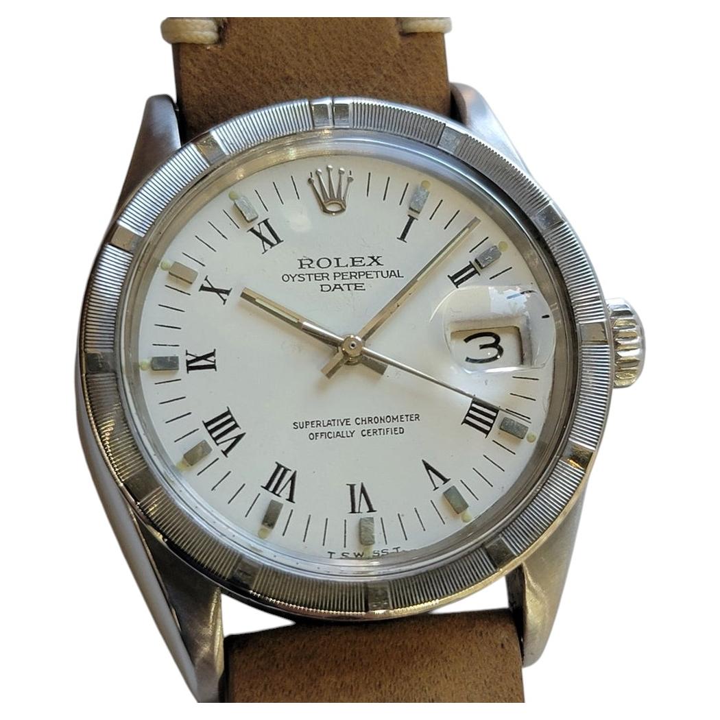 Rolex Oyster Perpetual Date ref 1500 34mm 1960s Mens Vintage Automatic RA773B