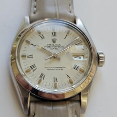 Rolex Oyster Perpetual Date Ref 1500 34mm 1970s Mens Vintage Automatic RA772B