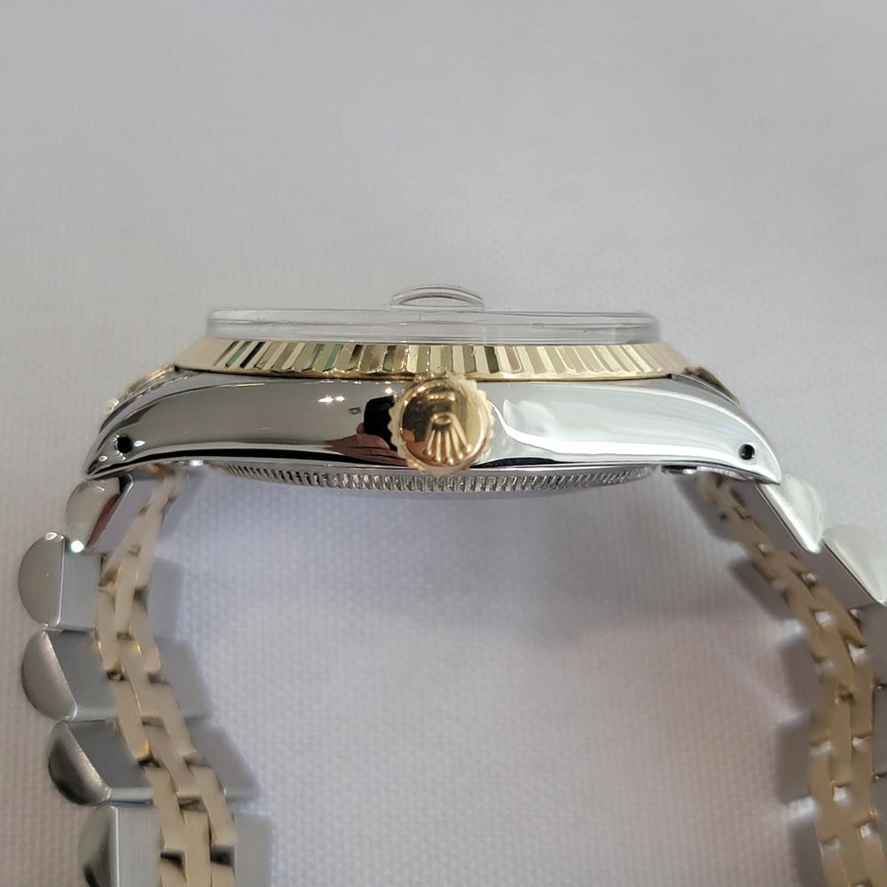 Rolex Oyster Perpetual Date Ref 1500 35mm 14k SS Herren 1970s Automatik RA624 im Angebot 5