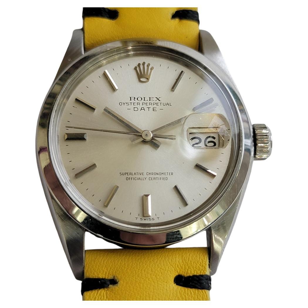 Rolex Oyster Perpetual Date Ref 1500 35mm Hombre 1960 Vintage Automático RA603B