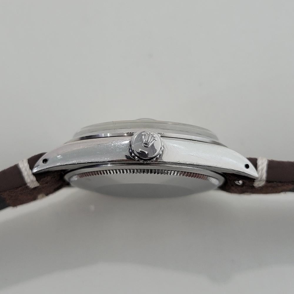 Rolex Oyster Perpetual Date Ref 1500 35mm Mens Automatic 1960s Vintage RA566B en venta 5