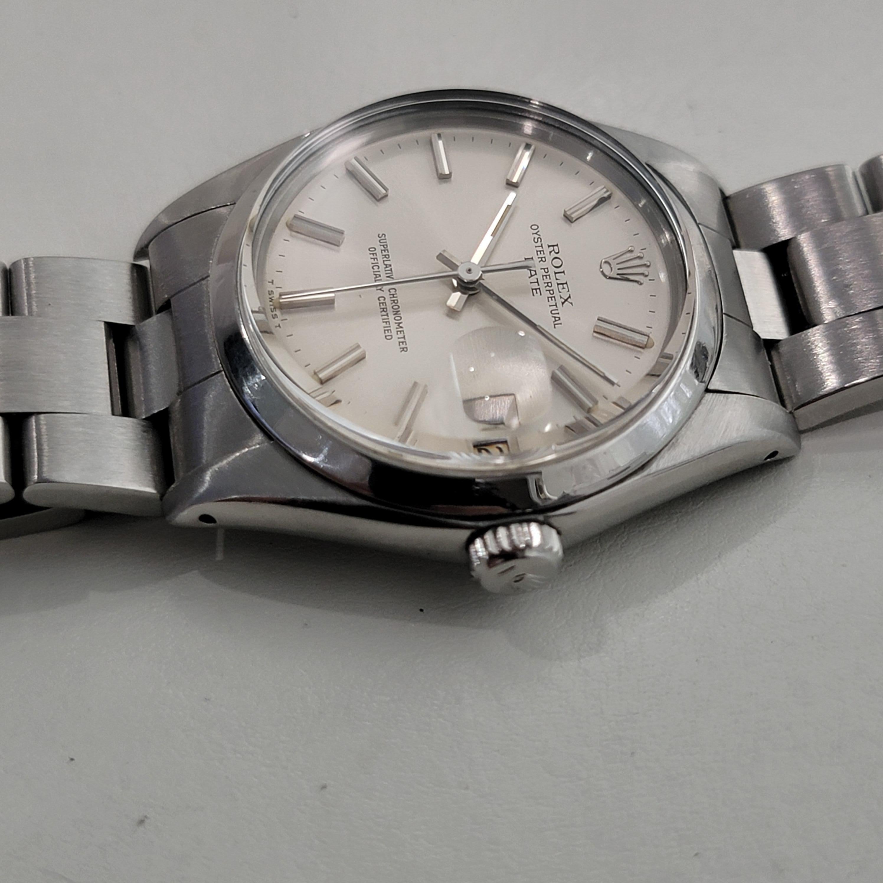 Rolex Oyster Perpetual Date Ref 1500 35mm Herren Automatik 1970er Vintage By RA542 im Angebot 2