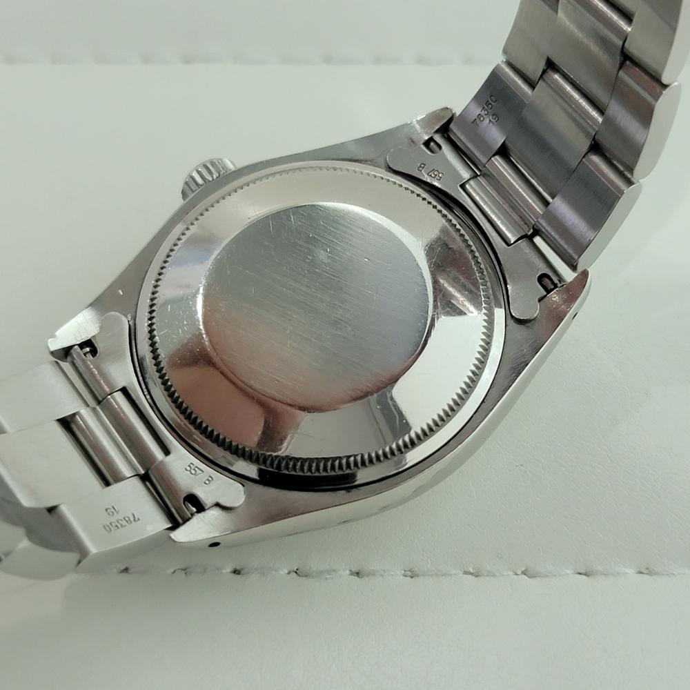 Rolex Oyster Perpetual Date Ref 1500 35mm Herren Automatik 1970er Vintage By RA542 im Angebot 6