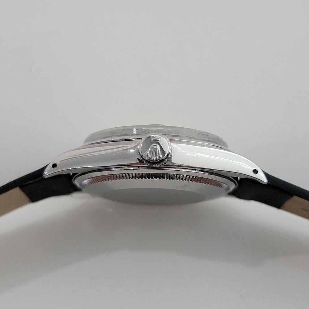 Rolex Oyster Perpetual Date Ref 1500 35mm Mens Automatic 1970s w Paper RA534 For Sale 5