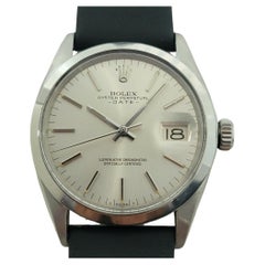 Rolex Oyster Perpetual Date Ref 1500 35mm Mens Automatic 1970s w Paper RA534