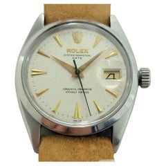 Rolex Oyster Perpetual Date Ref 1500 35mm Mens Vintage Automatic 1960s RA600