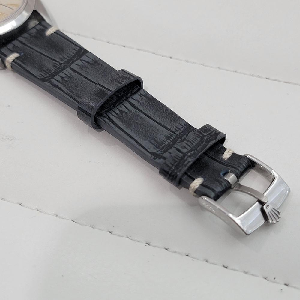 Rolex Oyster Perpetual Date Ref 1500 35mm Mens Vintage Automatic 1960s RA600B en vente 4