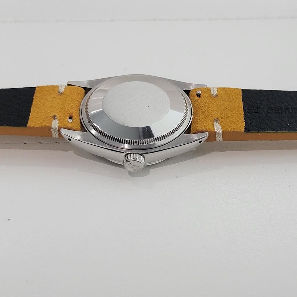Rolex Oyster Perpetual Date Ref 1500 35mm Mens Vintage Automatic 1960s RA609B For Sale 6