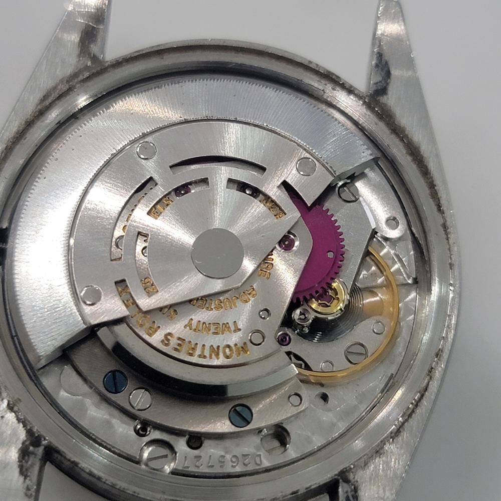 Rolex Oyster Perpetual Date Ref 1500 35mm Mens Vintage Automatic 1960s RA609B For Sale 7