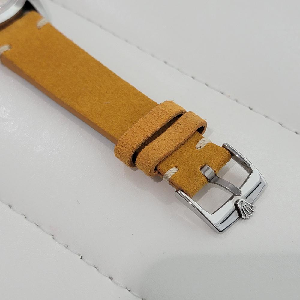 Rolex Oyster Perpetual Date Ref 1500 35mm Mens Vintage Automatic 1960s RA609B For Sale 4