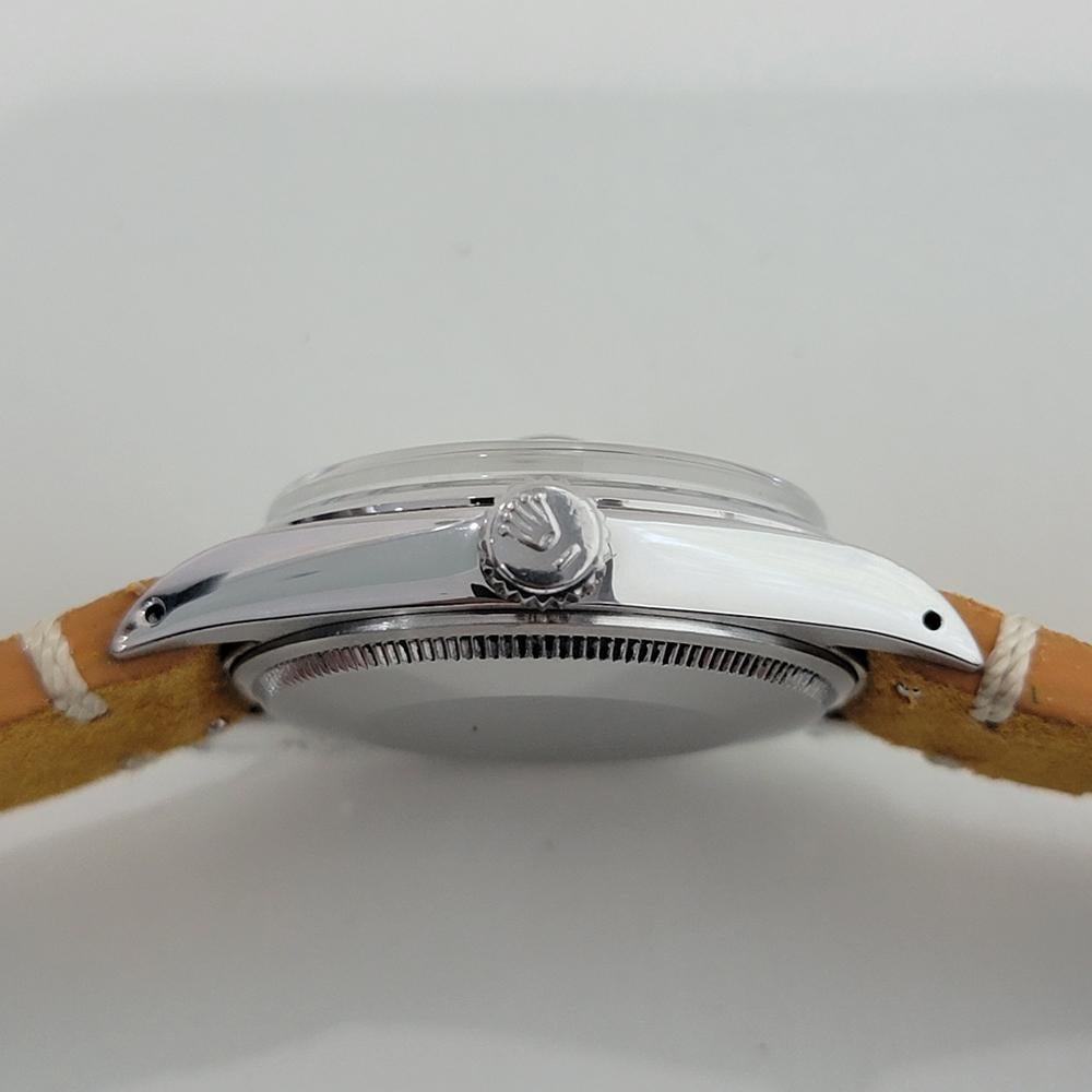 Rolex Oyster Perpetual Date Ref 1500 35mm Mens Vintage Automatic 1960s RA609B For Sale 5