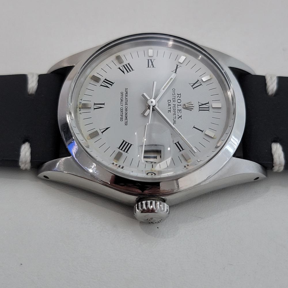 Rolex Oyster Perpetual Date Ref 1500 35mm Herren Vintage Automatic 1970s RA606B im Angebot 2