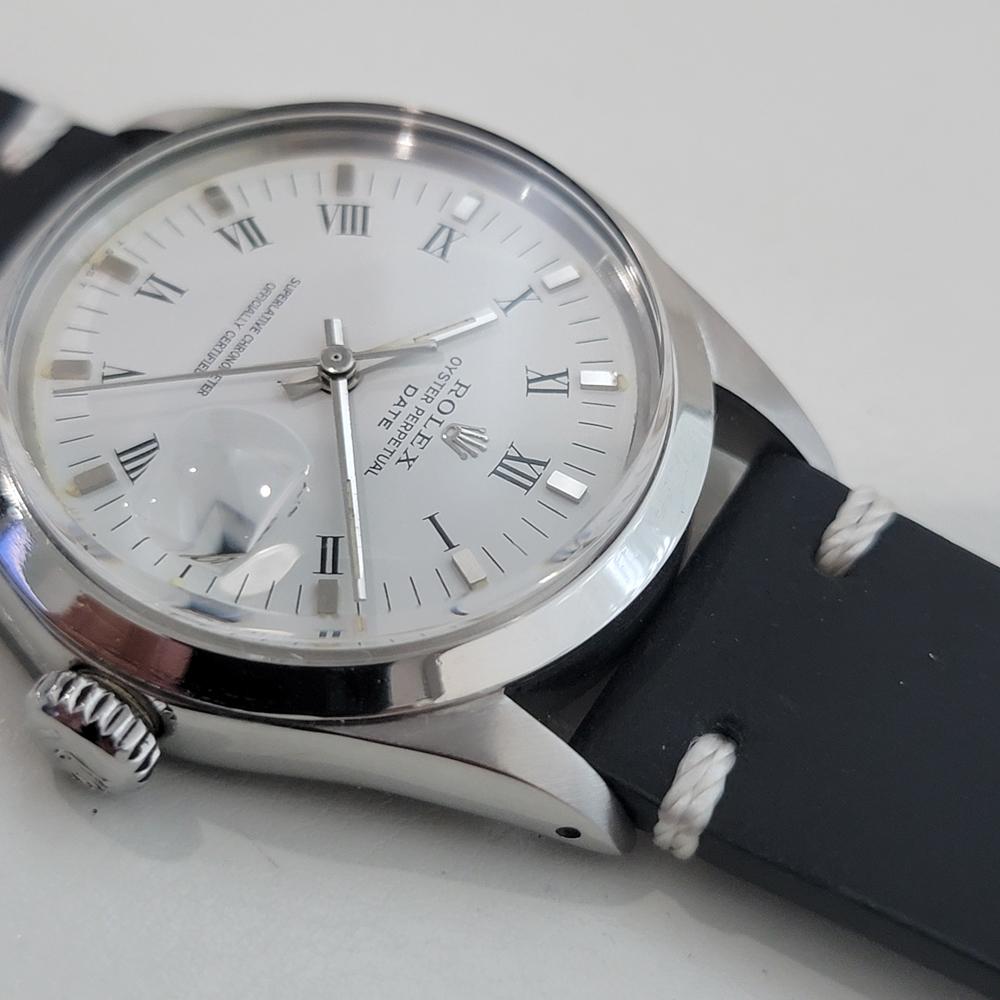 Rolex Oyster Perpetual Date Ref 1500 35mm Herren Vintage Automatic 1970s RA606B im Angebot 3