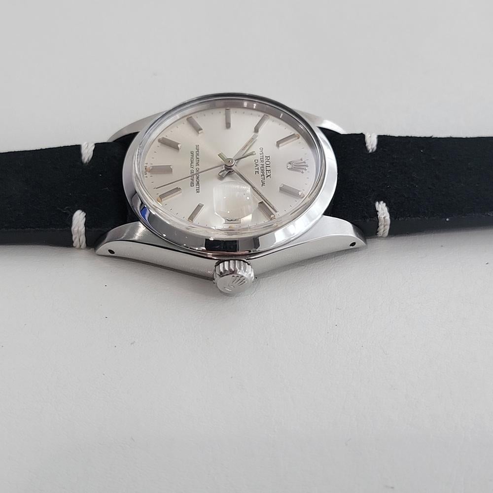 Rolex Oyster Perpetual Date Ref 1500 35mm Herren Vintage Automatic 1970s RA608B im Angebot 2