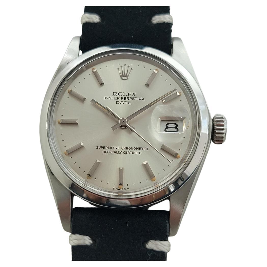 Rolex Oyster Perpetual Date Ref 1500 35mm Herren Vintage Automatic 1970s RA608B