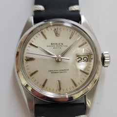 Rolex Oyster Perpetual Date Ref 1500 Mens 34mm 1960s Vintage Automatic RA766B