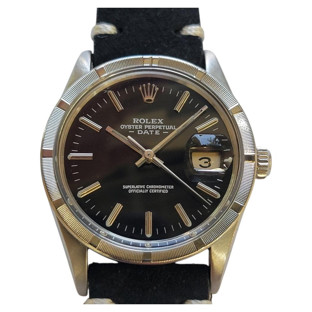 Rolex Oyster Perpetual Date Ref 15000 34mm 1980s Mens Vintage Automatic RA776B en vente