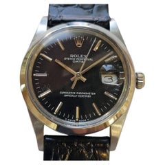 Rolex Oyster Perpetual Date Ref 15000 34mm 1980s Mens Vintage Automatic RA777B