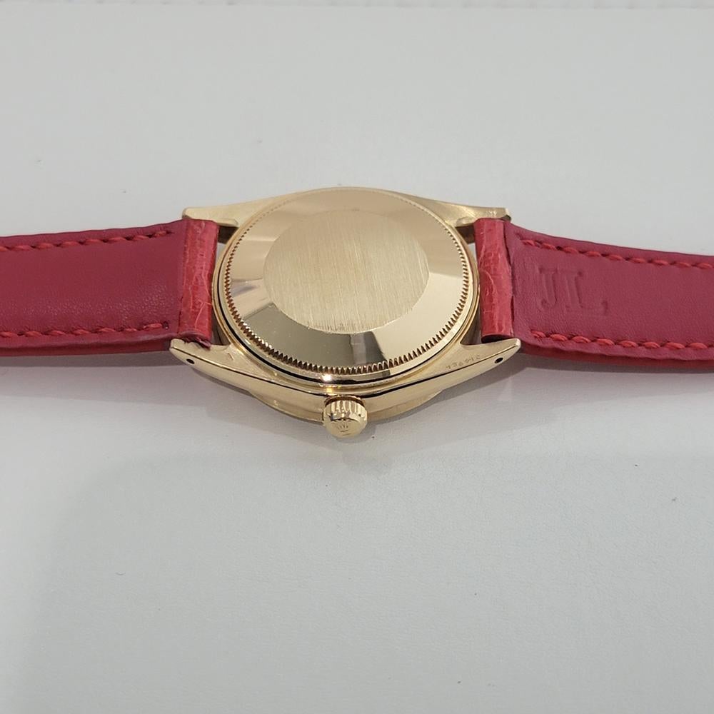 Rolex Oyster Perpetual Date Ref 1501 18k Solid Gold Mens Automatic 1960s RA565 For Sale 6