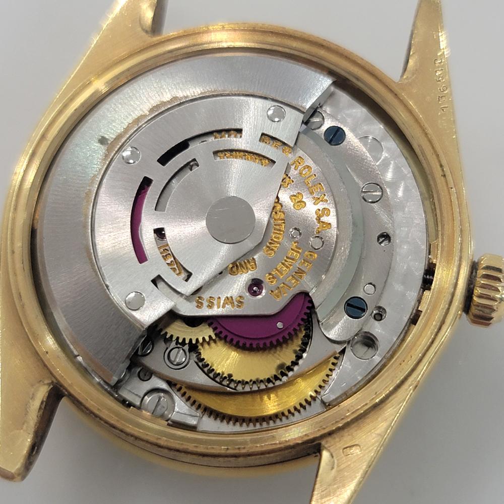 Rolex Oyster Perpetual Date Ref 1501 18k Solid Gold Mens Automatic 1960s RA565 For Sale 7