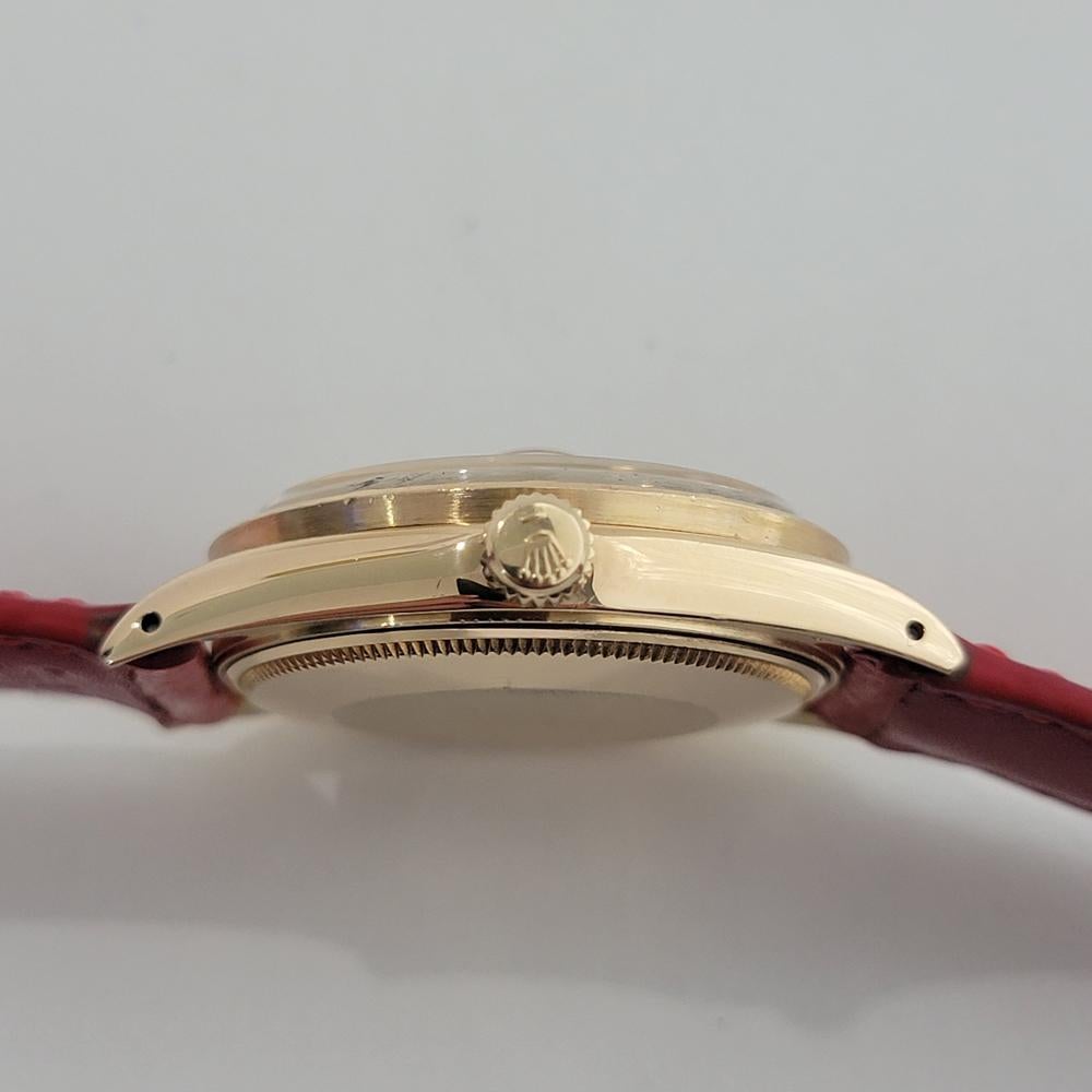 Rolex Oyster Perpetual Date Ref 1501 18k Solid Gold Mens Automatic 1960s RA565 For Sale 5