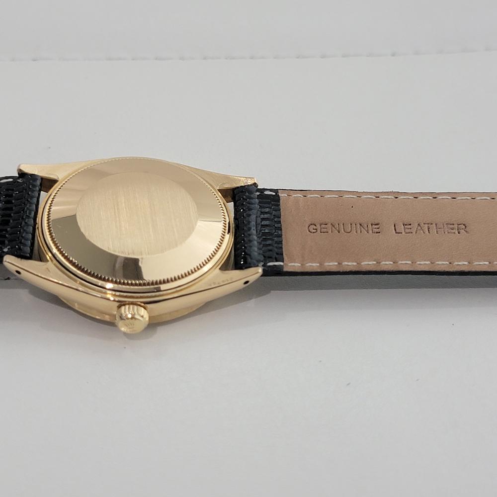 Rolex Oyster Perpetual Date Ref 1501 18k Solid Gold Mens Automatic 1960s RA565B in vendita 6