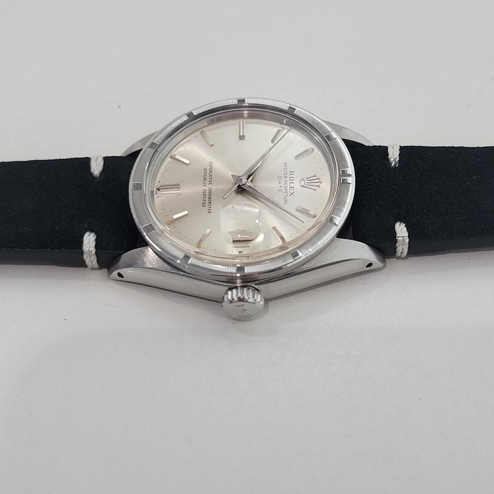 Rolex Oyster Perpetual Date Ref 1501 35MM Mens Automatic 1960s Vintage By RA568B im Angebot 1