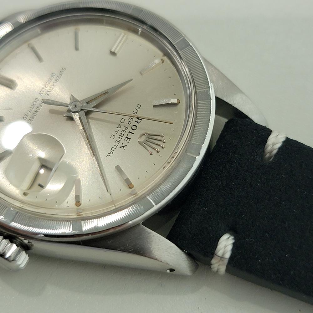 Rolex Oyster Perpetual Date Ref 1501 35MM Mens Automatic 1960s Vintage By RA568B im Angebot 2