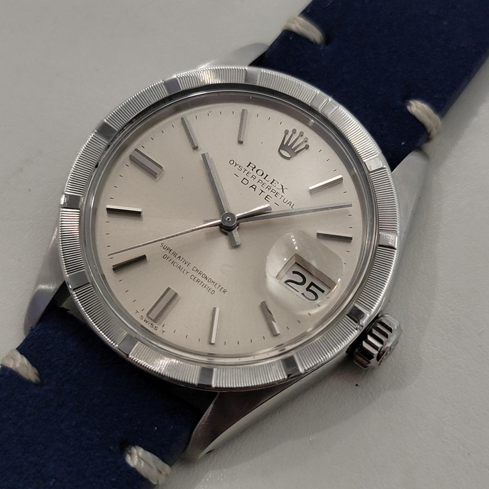 Men's Rolex Oyster Perpetual Date Ref 1501 35mm Mens Vintage Automatic 1970s RA604B For Sale