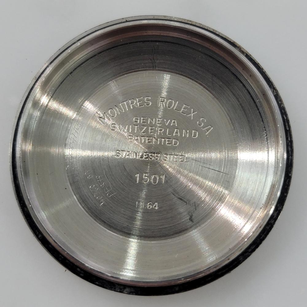 Rolex Oyster Perpetual Date Ref 1501 Uomo Automatico 1960 Tutto Originale RA568 in vendita 10