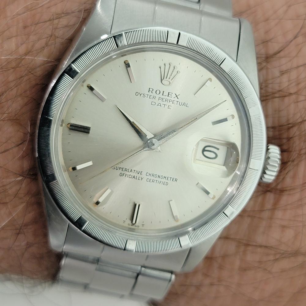 Rolex Oyster Perpetual Date Ref 1501 Uomo Automatico 1960 Tutto Originale RA568 in vendita 11