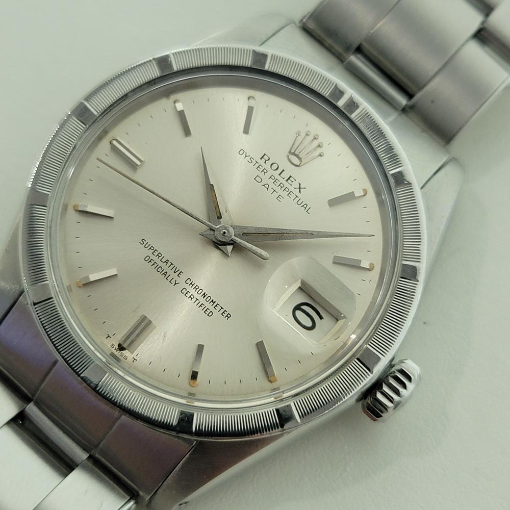 Rolex Oyster Perpetual Date Ref 1501 Uomo Automatico 1960 Tutto Originale RA568 in vendita 1