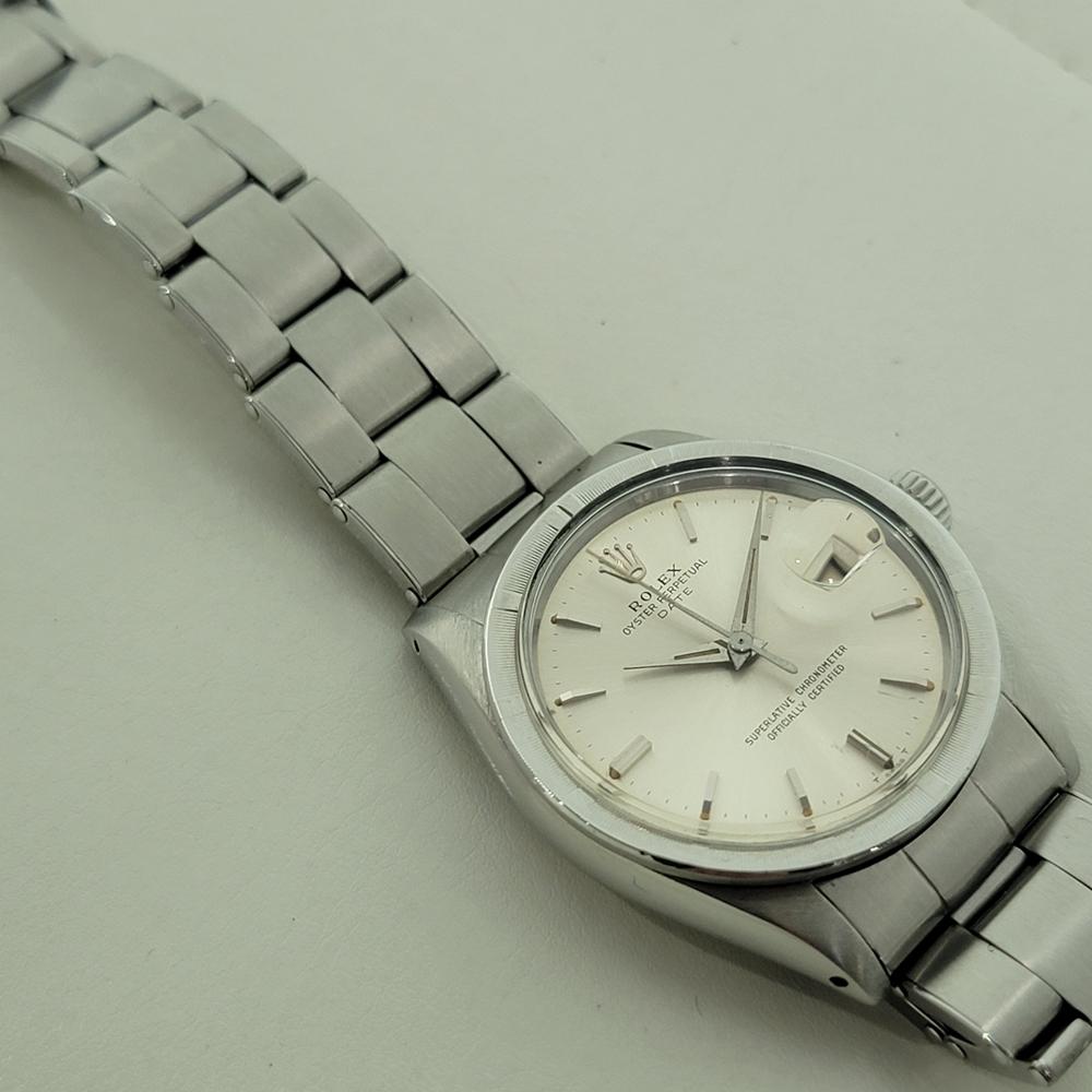 Rolex Oyster Perpetual Date Ref 1501 Uomo Automatico 1960 Tutto Originale RA568 in vendita 3