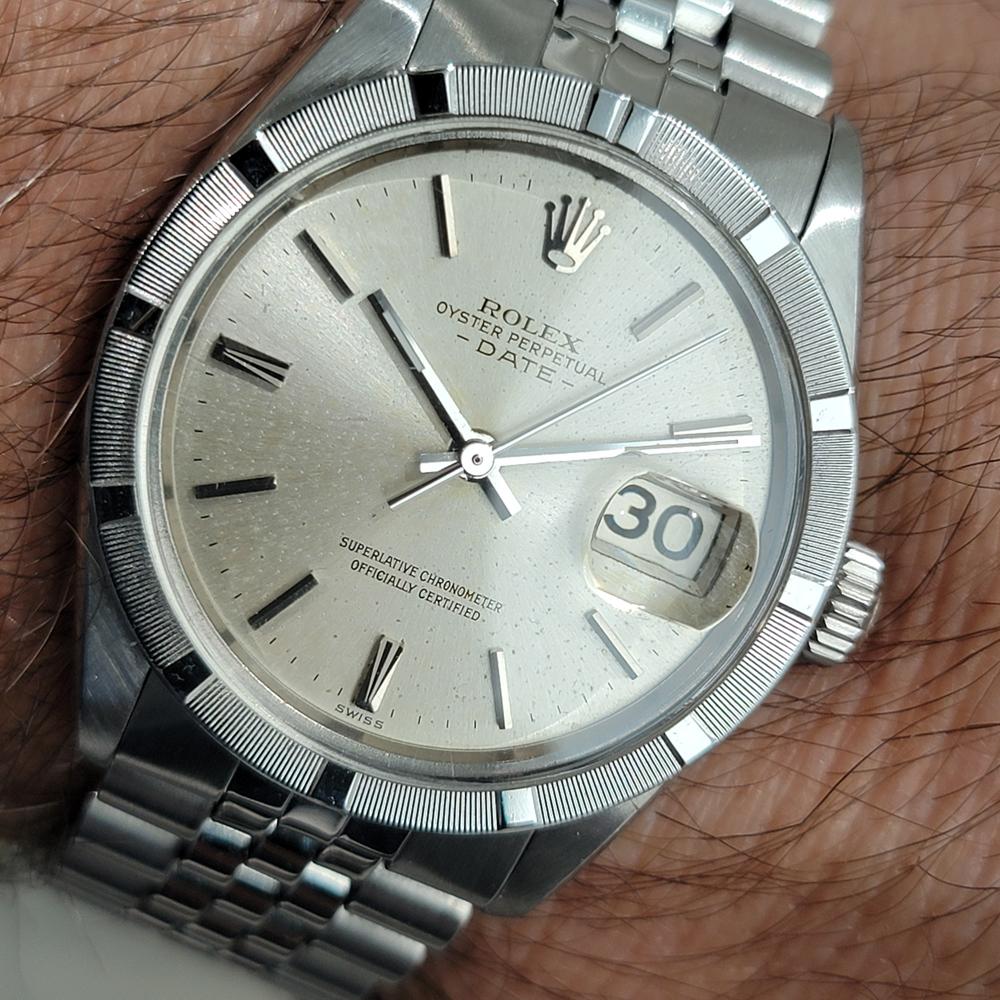 Rolex Oyster Perpetual Date Ref 1501 Herren Automatik 1960er Jahre Alle Original RA675 im Angebot 11